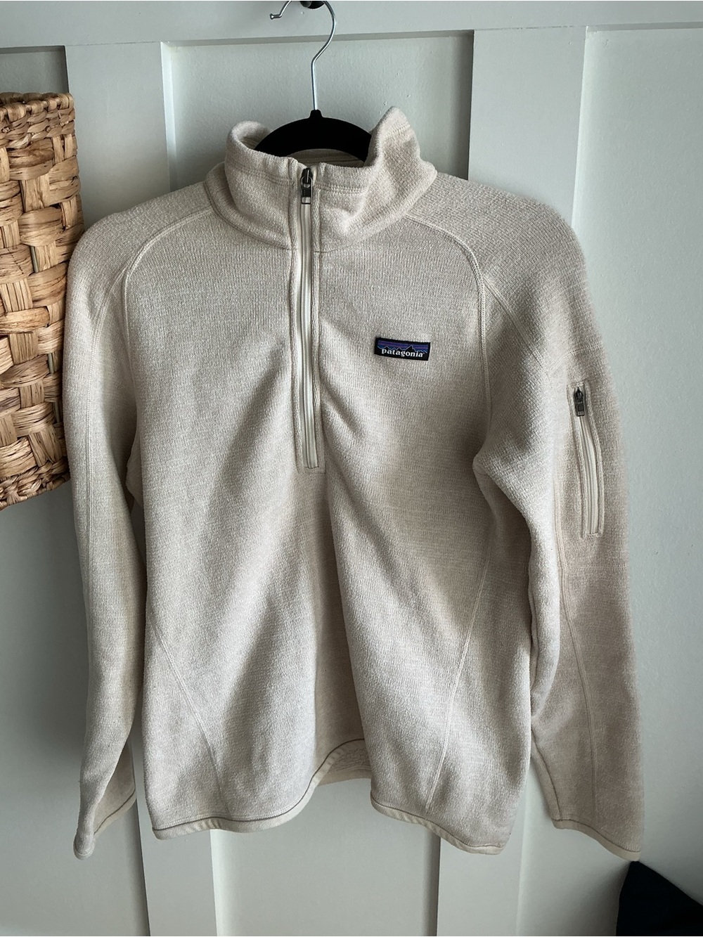 Patagonia Men’s Half-Zip Fleece Pullover — Cream